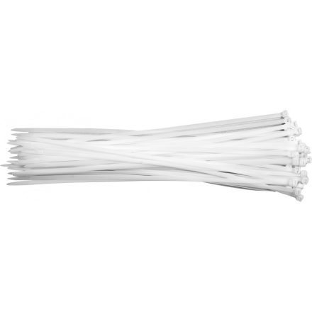 YATO Sťahovací pásik biely 300 x 7,6 mm (50 ks)