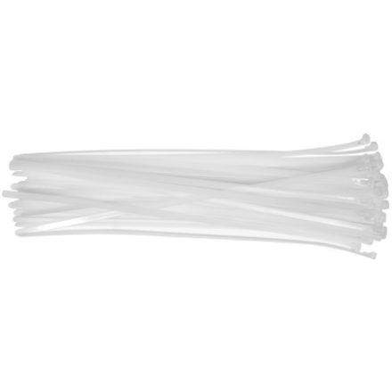 YATO Uvoľniteľná káblová zväzka 7,6 x 400 mm biela (100 ks)
