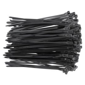 YATO Uvoľniteľné káblové zväzky 3,6 x 150 mm čierne (100 ks)   YATO Uvoľniteľné káblové zväzky 3,6 x 150 mm čierne (100 ks)