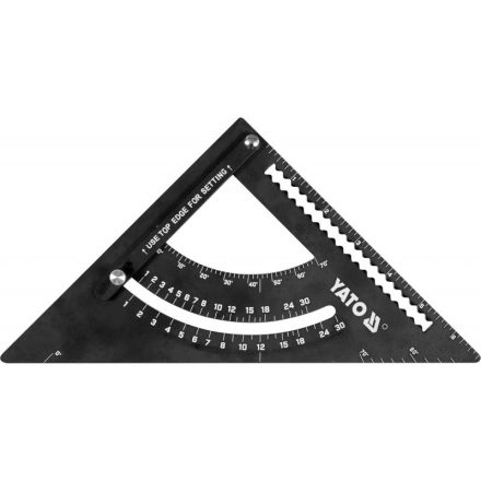 YATO Pravouhlé pravítko 270 x 170 mm hliník