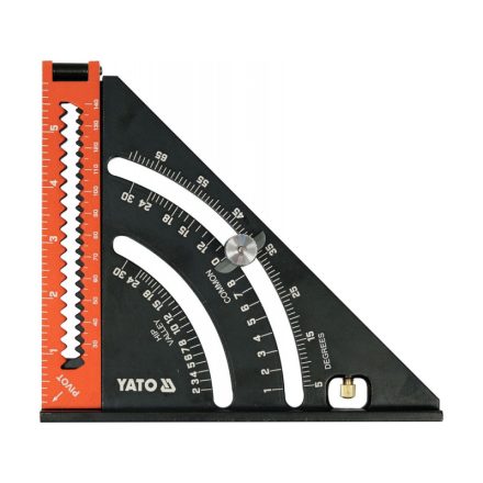 YATO Pravouhlé pravítko s hliníkovou základňou 290 x 185 mm