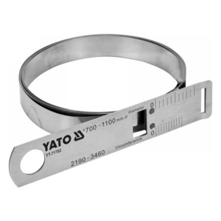 YATO Presný merací pás (+-0,01 mm), priemer 700-1100 mm, obvod 2190-3460 mm inox