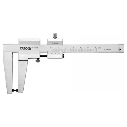 YATO Hrúbkomer brzdových kotúčov 0-60 mm/rozsah merania 0,1 mm, dĺžka 160 mm