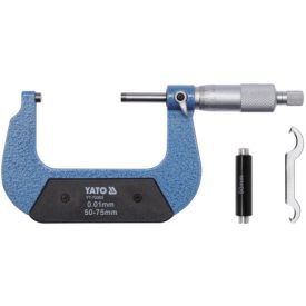 YATO mikrometer 50-75 mm +/- 0,01 mm mechanický YATO mikrometer 50-75 mm +/- 0,01 mm mechanický