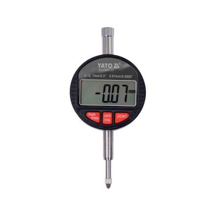 YATO Digitálne indikačné hodinky 0-12,7/ 0,01 mm magnetické