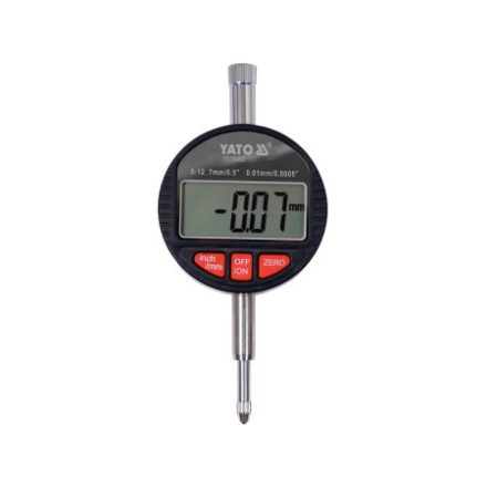 YATO Digitálne indikačné hodinky 0-12,7/ 0,01 mm magnetické