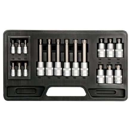 YATO Sada bitových tyčiniek 18 kusov Torx 1/4", 1/2" CrV