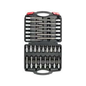 YATO Sada bitových skľučovacích kľúčov 30 kusov Imbus 1/2" 5-19 mm CrV   YATO Sada bitových skľučovacích kľúčov 30 kusov Imbus 1/2" 5-19 mm CrV