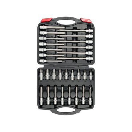 YATO Sada bitových skľučovacích kľúčov 30 kusov Imbus 1/2" 5-19 mm CrV