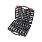 YATO Sada bitových skľučovacích kľúčov 30 kusov Imbus 1/2" 5-19 mm CrV