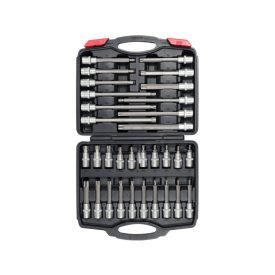 YATO Sada bitových nástavcov 32 dielov Torx 1/2" T20-T70 CrV   YATO Sada bitových nástavcov 32 dielov Torx 1/2" T20-T70 CrV