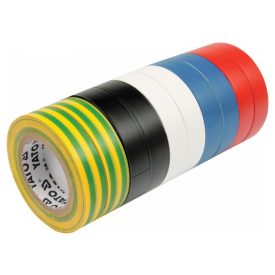 YATO Izolačná páska 19 x 0,13 mm x 20 m päť farieb (10 ks)   YATO Izolačná páska 19 x 0,13 mm x 20 m päť farieb (10 ks)