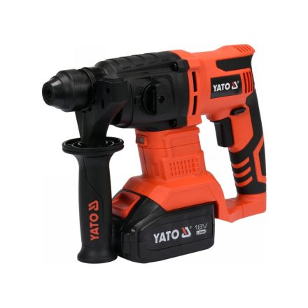 YATO Akumulátorové kombinované kladivo SDS-Plus 2,0 J 18 V Li-Ion (1 x 3,0 Ah akumulátor + nabíjačka)