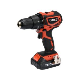 YATO Aku skrutkovač 42 Nm bez uhlíkovej kefky 18 V Li-Ion (1 x 2,0 Ah akumulátor + nabíjačka)   YATO Aku skrutkovač 42 Nm bez uhlíkovej kefky 18 V Li-Ion (1 x 2,0 Ah akumulátor + nabíjačka)