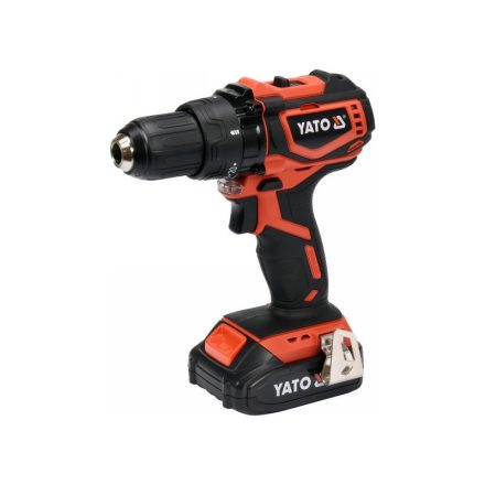 YATO Aku skrutkovač 42 Nm bez uhlíkovej kefky 18 V Li-Ion (1 x 2,0 Ah akumulátor + nabíjačka)