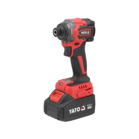 YATO Nabíjateľný udierajúci skrutkovač 1/4" 230 Nm bezuhlíkový 18 V (1 x 4,0 Ah batéria + nabíjačka)   YATO Nabíjateľný udierajúci skrutkovač 1/4" 230 Nm bezuhlíkový 18 V (1 x 4,0 Ah batéria + nabíjačka)