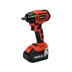 YATO Akumulátorový rázový uťahovák 1/2" 250 Nm bez uhlíkovej kefky 18 V Li-Ion (1 x 3,0 Ah batéria + nabíjačka)   YATO Akumulátorový rázový uťahovák 1/2" 250 Nm bez uhlíkovej kefky 18 V Li-Ion (1 x 3,0 Ah batéria + nabíjačka)