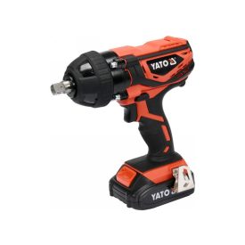 YATO Akumulátorový rázový uťahovák 1/2" 300 Nm 18 V Li-Ion (1 x 2,0 Ah batéria + nabíjačka)   YATO Akumulátorový rázový uťahovák 1/2" 300 Nm 18 V Li-Ion (1 x 2,0 Ah batéria + nabíjačka)