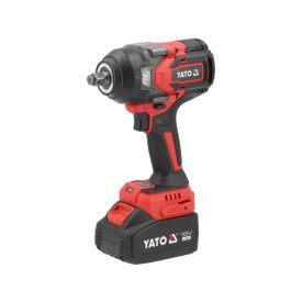YATO Akumulátorový udierací skrutkovač 1/2" 1200 Nm bez uhlíkových kefiek 18 V (1 x 4,0 Ah akumulátor + nabíjačka)   YATO Akumulátorový udierací skrutkovač 1/2" 1200 Nm bez uhlíkových kefiek 18 V (1 x 4,0 Ah akumulátor + nabíjačka)