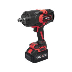 YATO Akumulátorový skrutkovač s úderom 3/4" 2400 Nm bezuhlíkový 18 V (1 x 6,0 Ah akumulátor + nabíjačka)   YATO Akumulátorový skrutkovač s úderom 3/4" 2400 Nm bezuhlíkový 18 V (1 x 6,0 Ah akumulátor + nabíjačka)
