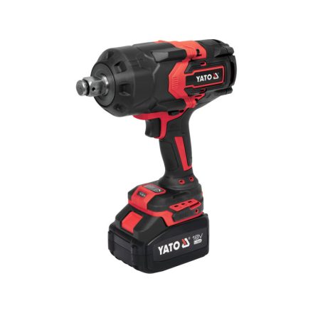 YATO Akumulátorový skrutkovač s úderom 3/4" 2400 Nm bezuhlíkový 18 V (1 x 6,0 Ah akumulátor + nabíjačka)