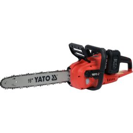 YATO Akumulátorová reťazová píla 16" 2 x 18 V (2 x 4,0 Ah akumulátor + nabíjačka)   YATO Akumulátorová reťazová píla 16" 2 x 18 V (2 x 4,0 Ah akumulátor + nabíjačka)