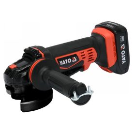 YATO Akumulátorová uhlová brúska 125 mm 18 V Li-Ion (1 x 2,0 Ah akumulátor + nabíjačka)   YATO Akumulátorová uhlová brúska 125 mm 18 V Li-Ion (1 x 2,0 Ah akumulátor + nabíjačka)
