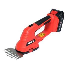 YATO Akumulátorové nožnice na trávu 18 V (1 x 2,0 Ah akumulátor + nabíjačka)   YATO Akumulátorové nožnice na trávu 18 V (1 x 2,0 Ah akumulátor + nabíjačka)