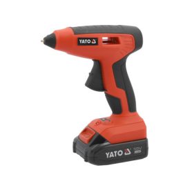 YATO Akumulátorová lepiaca pištoľ 11 mm 18 V Li-Ion (1 x 2,0 Ah batéria + nabíjačka)   YATO Akumulátorová lepiaca pištoľ 11 mm 18 V Li-Ion (1 x 2,0 Ah batéria + nabíjačka)