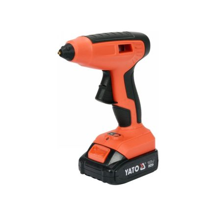 YATO Akumulátorová lepiaca pištoľ 11 mm 18 V Li-Ion (1 x 2,0 Ah batéria + nabíjačka)