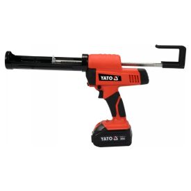 YATO Akumulátorová pištoľ na tmel a lepidlo 225 ml 18 V (1 x 4,0 Ah batéria + nabíjačka)   YATO Akumulátorová pištoľ na tmel a lepidlo 225 ml 18 V (1 x 4,0 Ah batéria + nabíjačka)