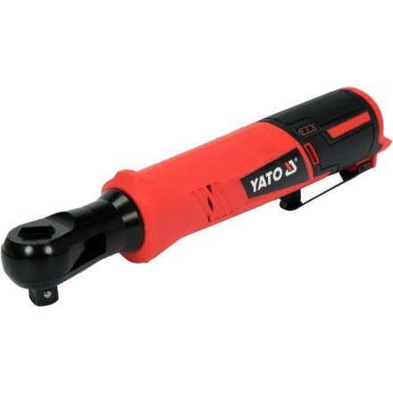 YATO Akumulátorový rohový rázový uťahovák 1/2" 80 Nm bez uhlíkovej kefky 12 V Li-Ion (bez akumulátora + nabíjačky)