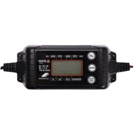 YATO Nabíjačka batérií 6/12 V 1/4 A max. LCD displej s kapacitou 120 Ah   YATO Nabíjačka batérií 6/12 V 1/4 A max. LCD displej s kapacitou 120 Ah