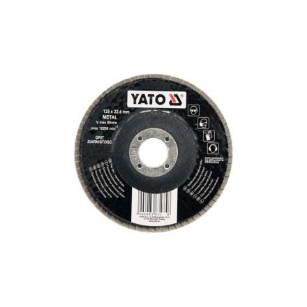 YATO Lamelový brúsny kotúč 125 x 22,2 mm / P60