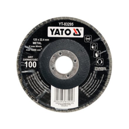 YATO lamelový brúsny kotúč sklonený 125 x 22,2 mm / P100