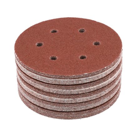 YATO Brúsna vláknitá kotúč s suchým zipsom 150 mm / P40 6 dier (50 ks)