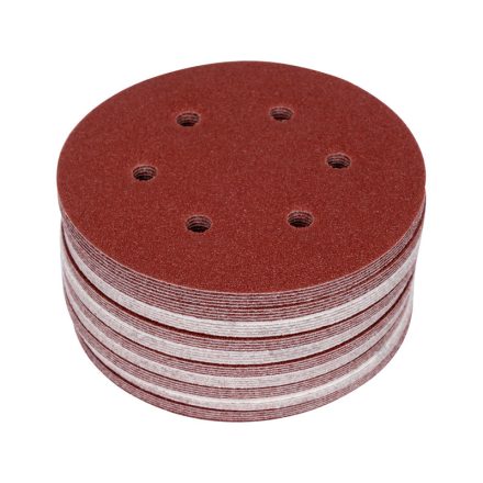 YATO Brúsny disk na suchý zips 150 mm / P60 6 otvorov (50 ks)