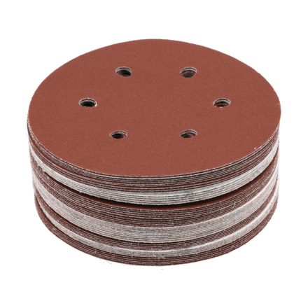 YATO Brúsny kotúč na suchý zips 150 mm / P120 6 otvorov (50 ks)