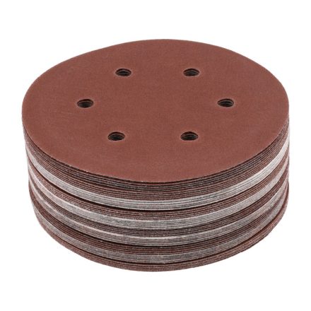 YATO Brúsny kotúč s suchým zipsom 150 mm / P150 6 otvorov (50 ks)