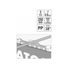 YATO Kruhový pilník na reťaz s vedením a rukoväťou 4,0 mm