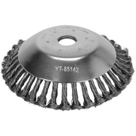 YATO Naklonená drôtená kefa 200 x 25,4 mm na kosačku, okrajovač   YATO Naklonená drôtená kefa 200 x 25,4 mm na kosačku, okrajovač