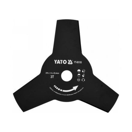 YATO Žací nôž trojramenný 255 x 25,4 x 1,6 mm