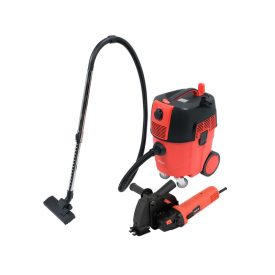 YATO Priemyselný vysávač s automatickým vytriasačom filtra 1600W + Drážkovač na stenu 125mm 1700W (YT-82015)   YATO Priemyselný vysávač s automatickým vytriasačom filtra 1600W + Drážkovač na stenu 125mm 1700W (YT-82015)