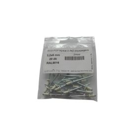 EcoPop otvárací nit s D-hlavou 3,2x6 RAL9016 (20 ks) EcoPop otvárací nit s D-hlavou 3,2x6 RAL9016 (20 ks)