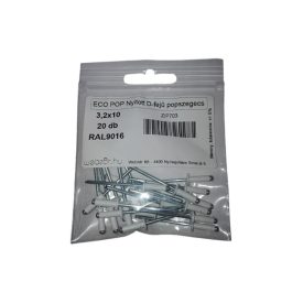 EcoPop otvorený nit D-head pop 3,2x10 RAL9016 (20 ks) EcoPop otvorený nit D-head pop 3,2x10 RAL9016 (20 ks)
