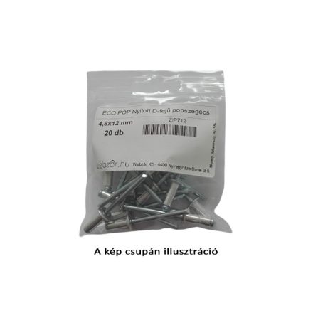 EcoPop nit s D-hlavou uzavretý 3,2x8 RAL8003 (20 ks)