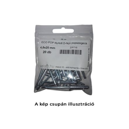 TopPop otvorený nit D-head pop 3,2x6 (20 ks)