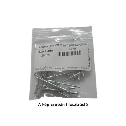 TopPop otvorený nit D-head pop 3,2x8 (20 ks)